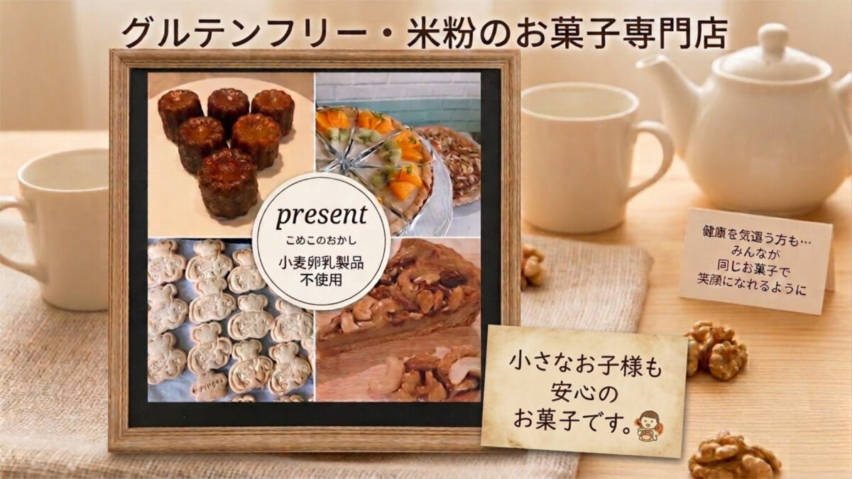 米粉のお菓子　present